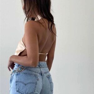 Satin nightout Halter Top